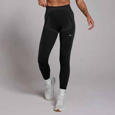 MP Women's Tempo Seamless Hybrid Leggings - Black