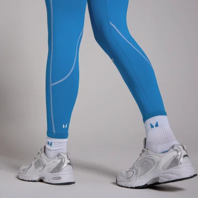 MP Women's Tempo Contrast Drawstring Leggings - Cobalt Blue - L Image 6