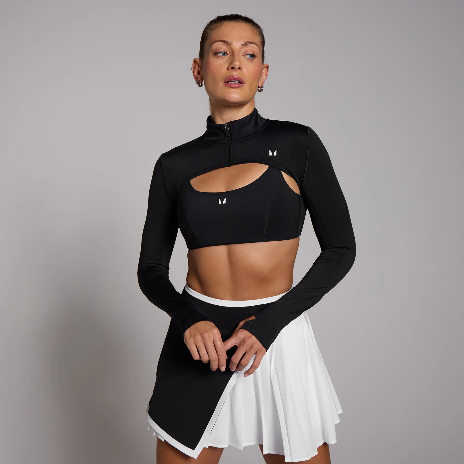 MP Women's Tempo Super Crop Jacket - Black - XL Image 1