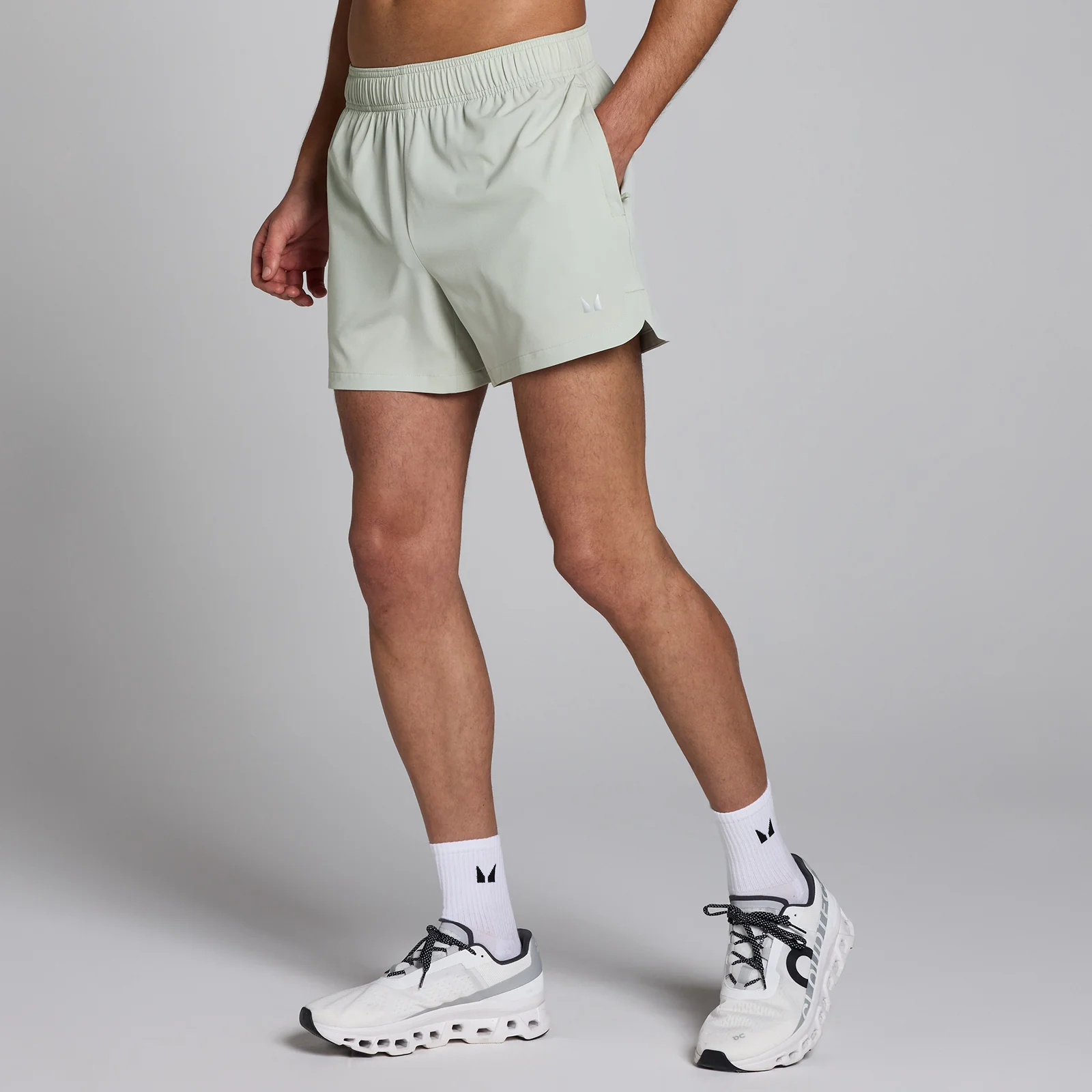 MP Men's Woven Training 5" Shorts - Sage Green - S Image 1