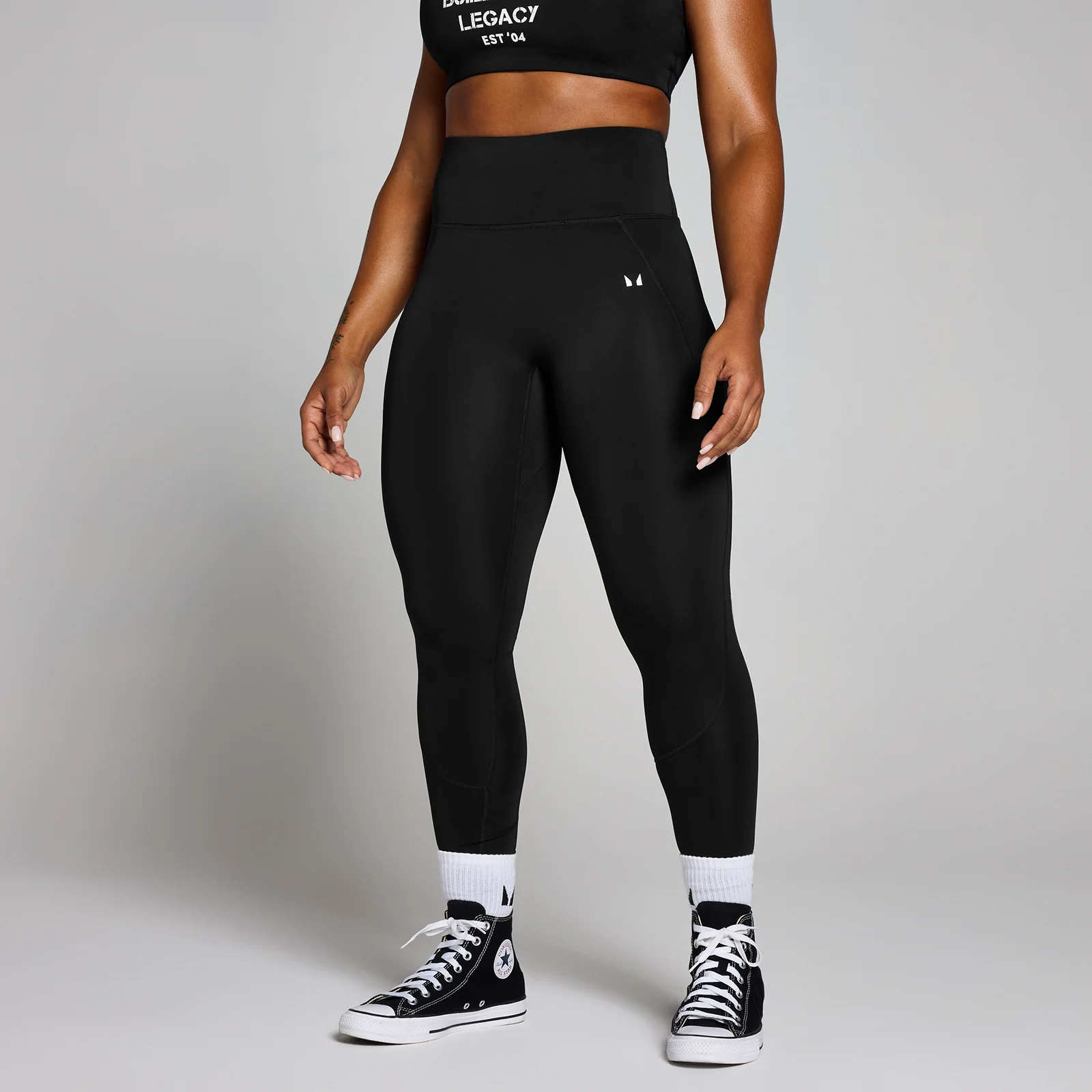MP Women's Origin Graphic Training Leggings - Black - L Image 1