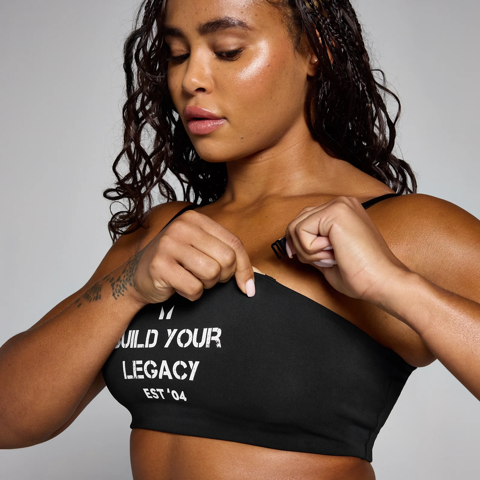 MP Women's Origin Graphic Training Sports Bra - Black - XS Image 4