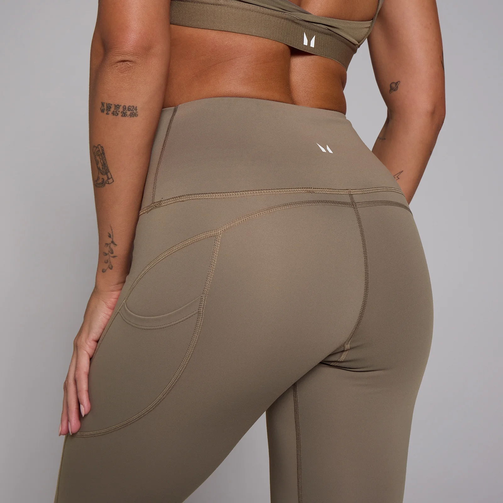 MP Women's Power High Rise Leggings - Espresso - L Image 5