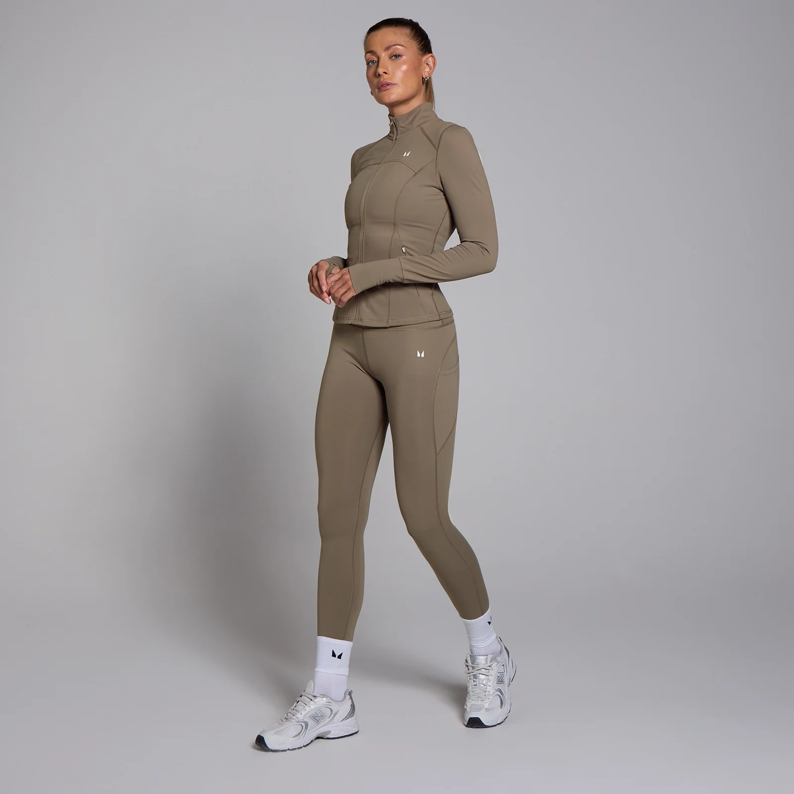 MP Women's Power High Rise Leggings - Espresso - L Image 3