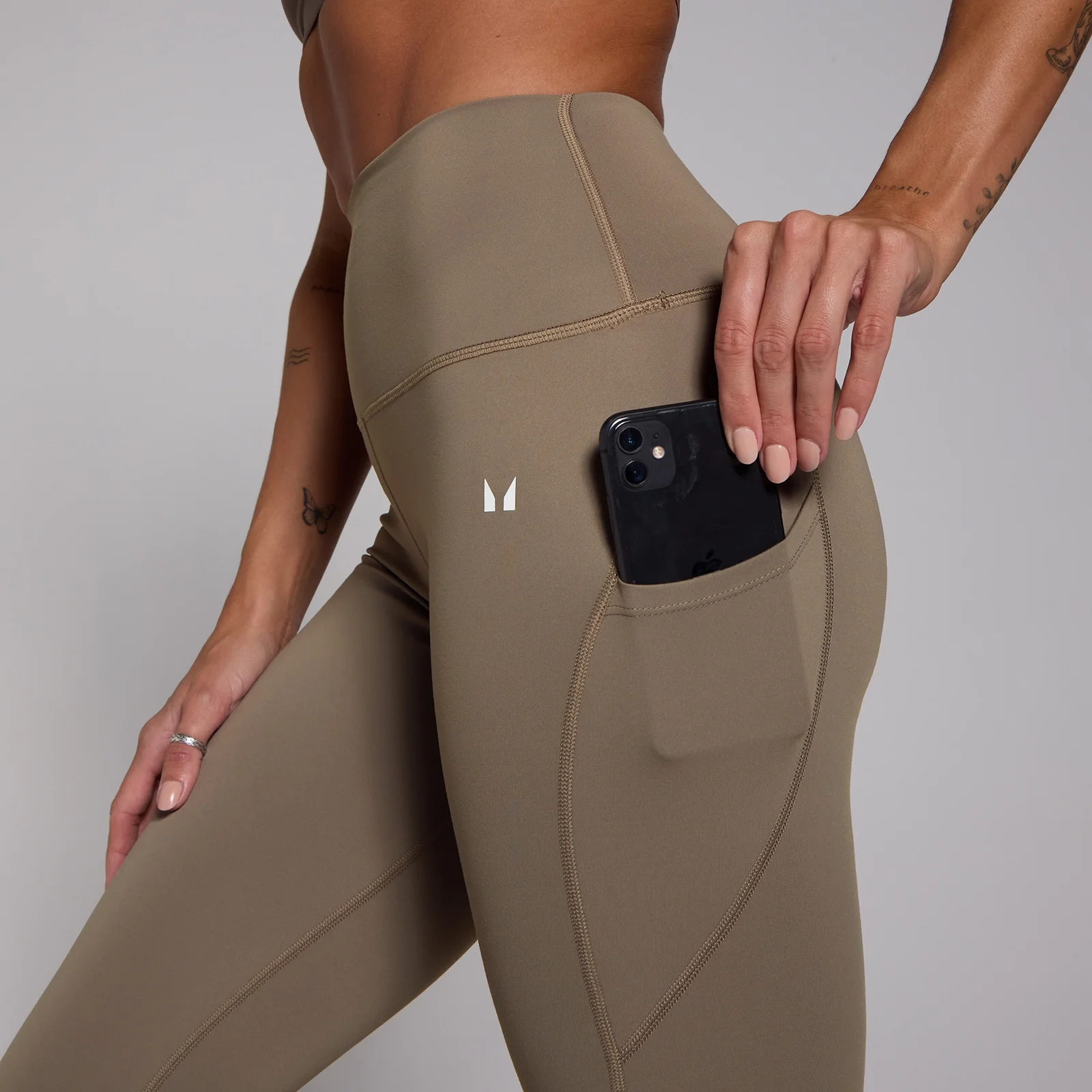 MP Women's Power High Rise Leggings - Espresso - L Image 4