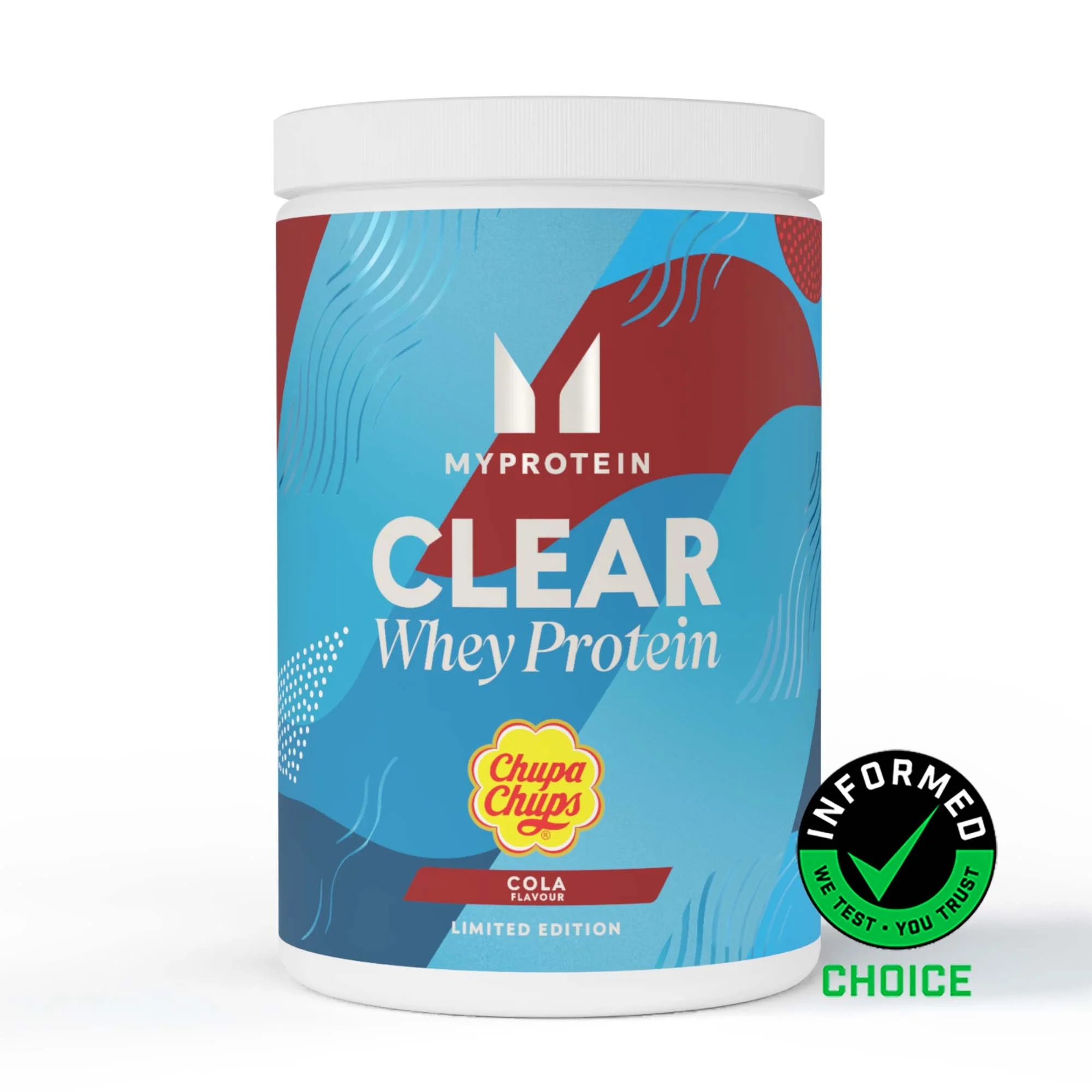 Clear Whey Protein Powder - 500g - 20servings - Chupa Chups® - Cola Image 1