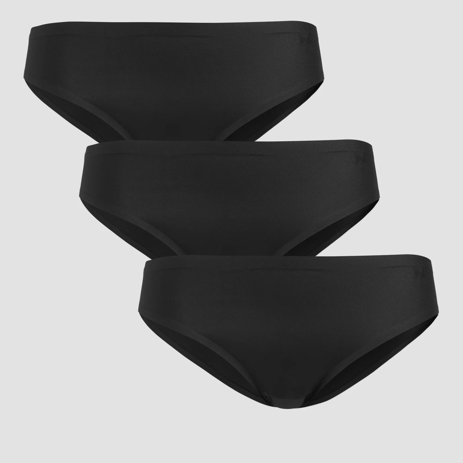 MP Women's Mid Rise No VPL Bikini Brief (3 Pack) - Black - M Image 1