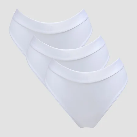 MP Women's Mid Rise Bikini Brief (3 Pack) - White