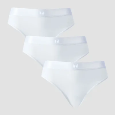 MP Women's Mid Rise Bikini Brief (3 Pack) - White - L Image 6
