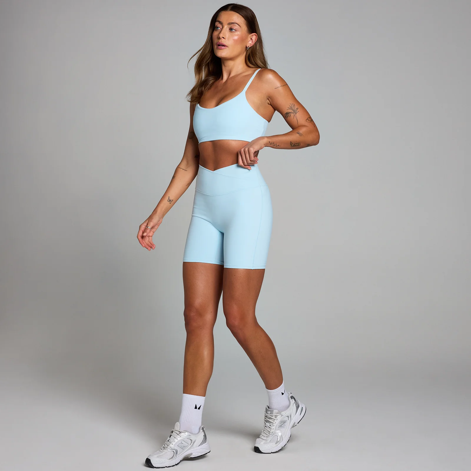 MP Women's Tempo Shorts - Baby Blue - XXL Image 3