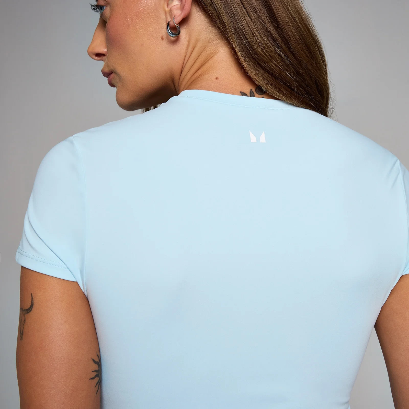 MP Women's Tempo Body Fit Short Sleeve T-Shirt - Baby Blue - XL Image 4