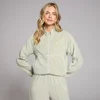 MP Women's Lifestyle Towelling Tracksuit Jacket - Mineral Green