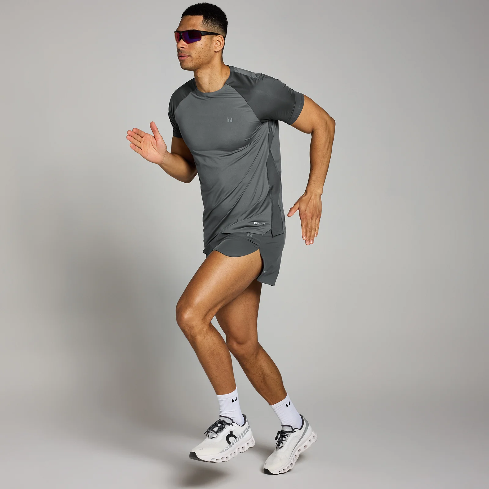 MP Men's Velocity Ultra Mesh T-Shirt - Dark Grey - S Image 3