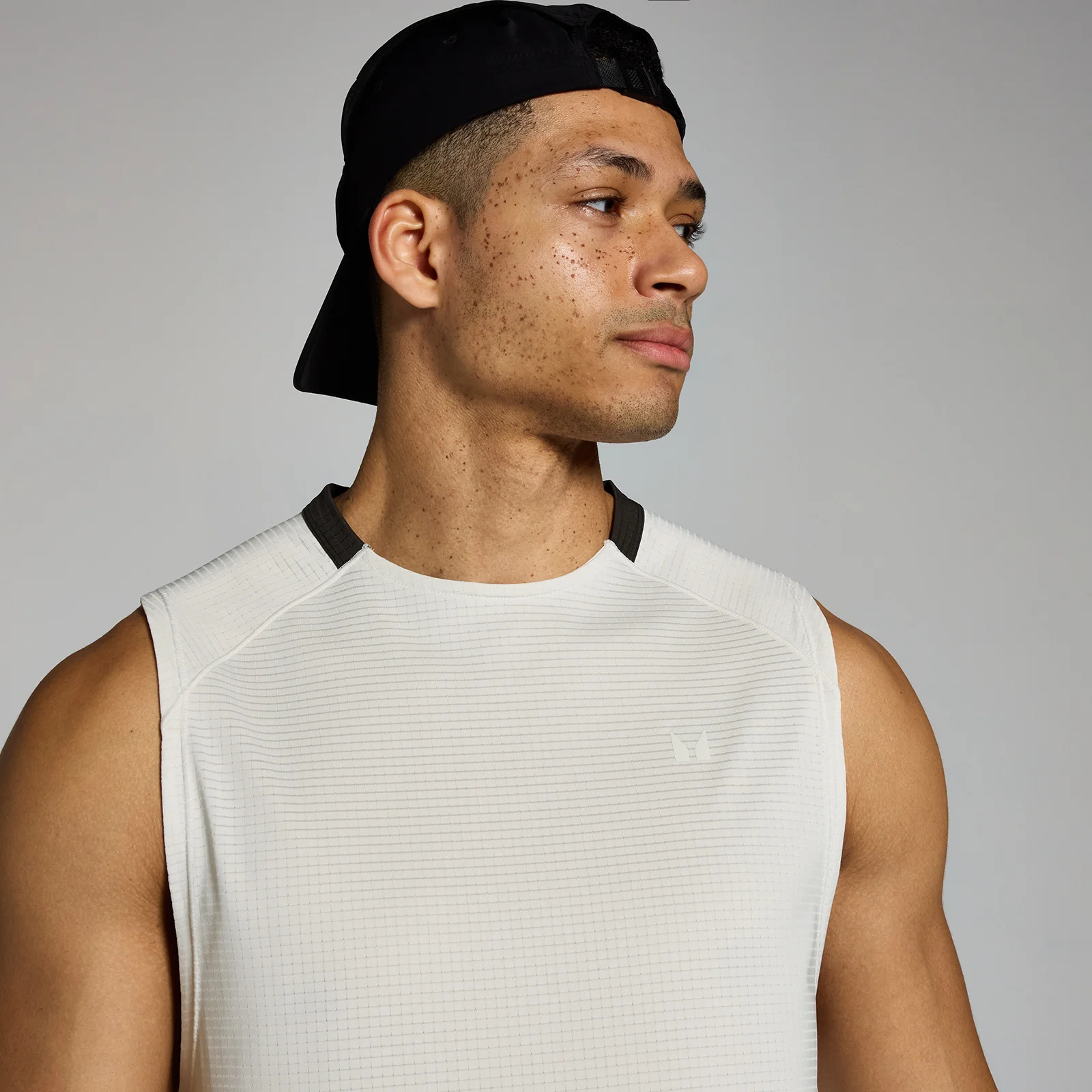 MP Men's Tempo Gridded Tank - Mist - S Image 4