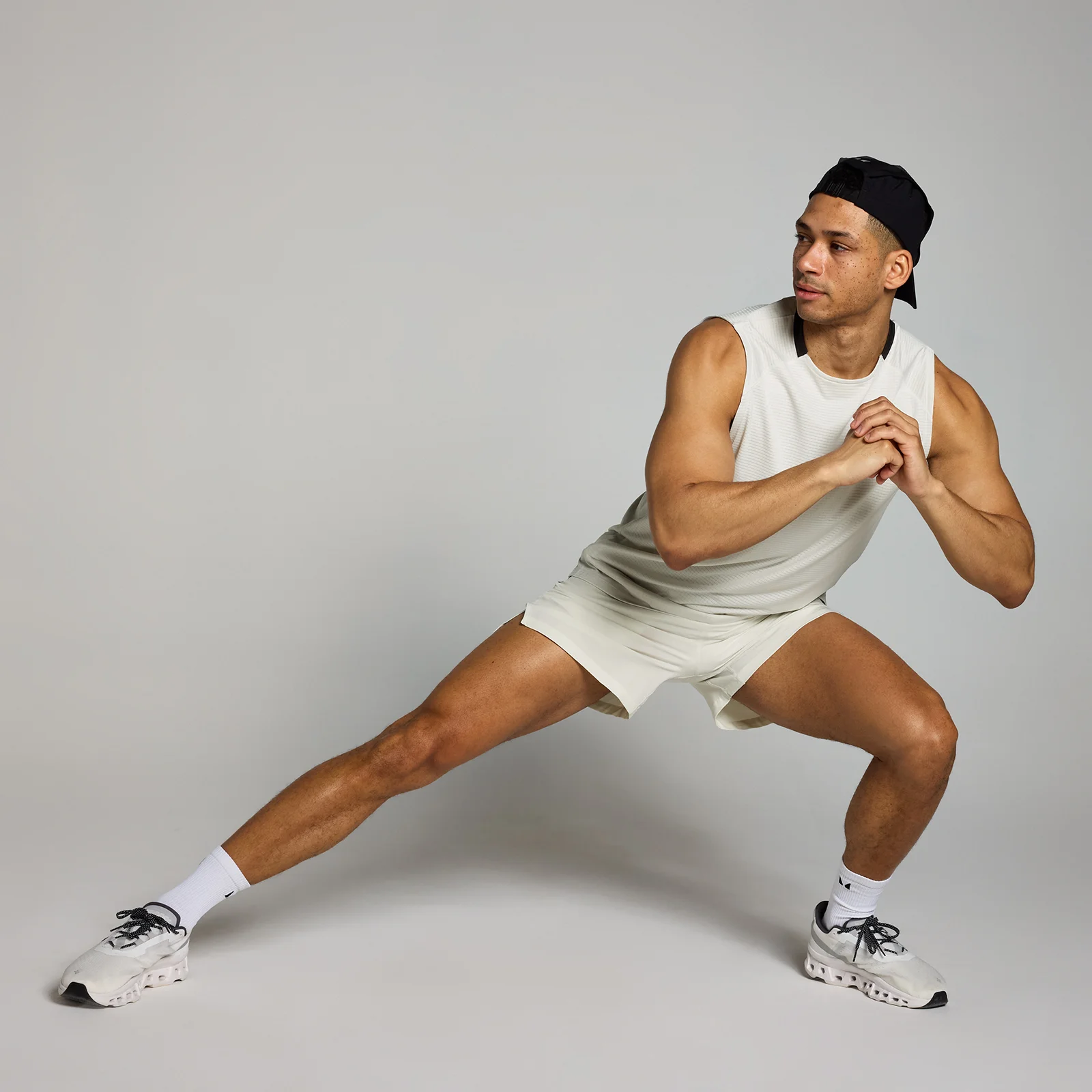 MP Men's Tempo Gridded Tank - Mist - S Image 3