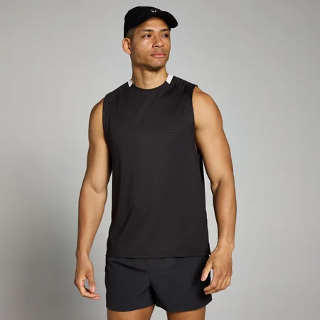 MP Men's Tempo Gridded Tank - Washed Black