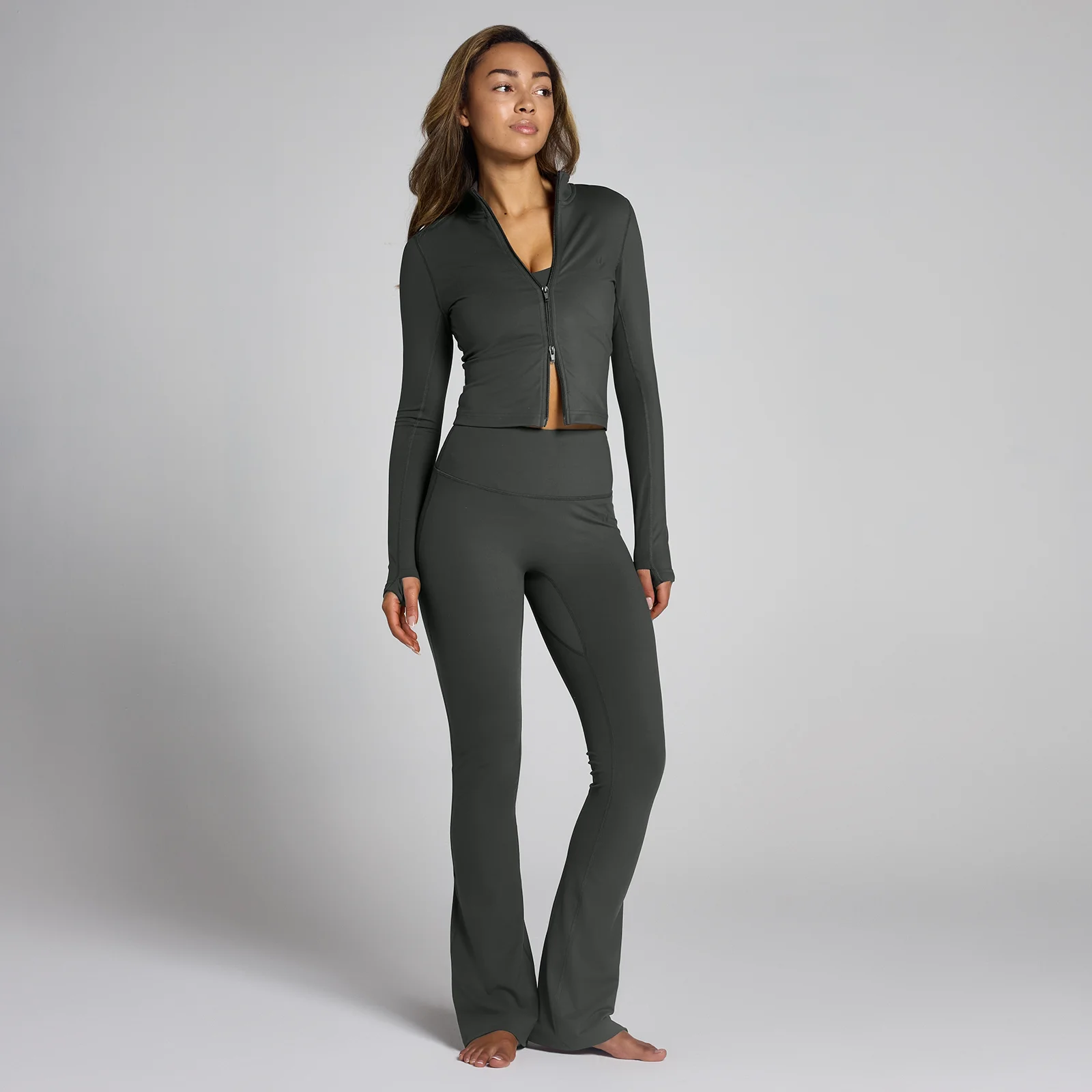 MP Women's Tempo Flared Leggings - Night Grey - S Image 3