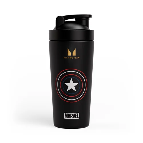 Myprotein Captain America Recycled Metal shaker - Black