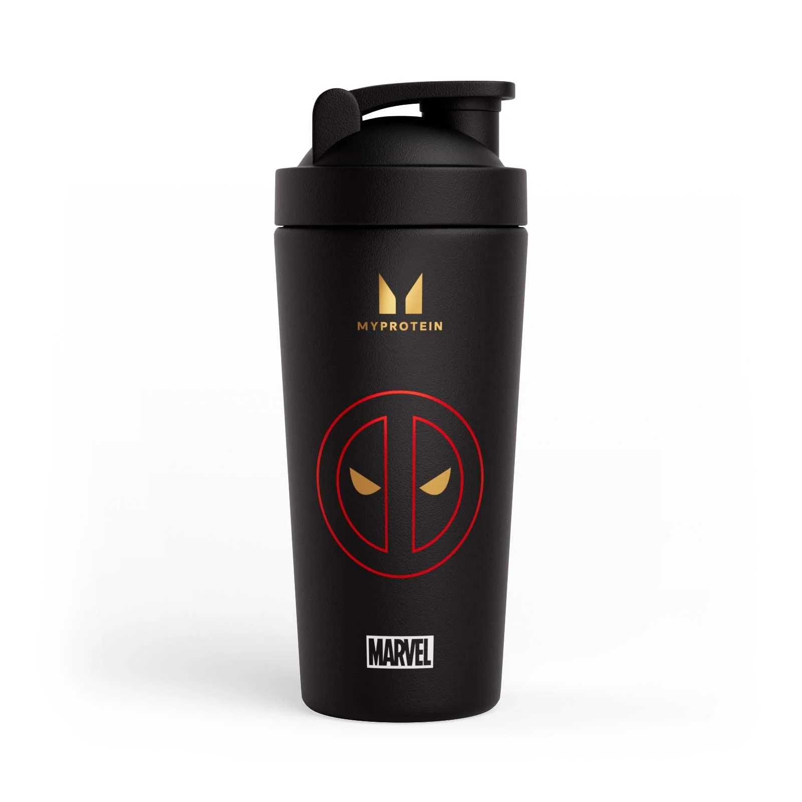 Myprotein Deadpool Recycled Metal shaker - Black Image 1