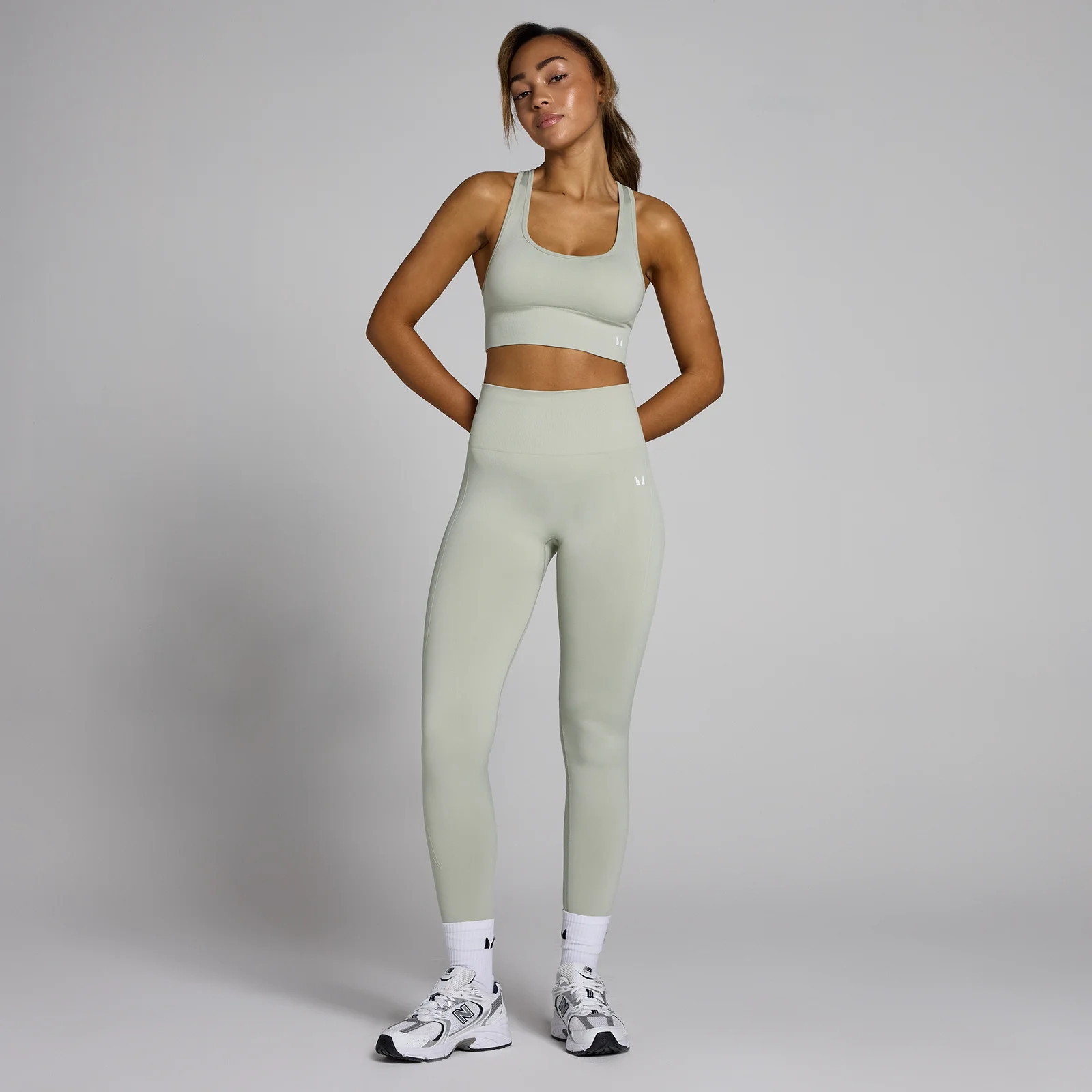 MP Women's Shape Seamless Leggings - Mineral Green - L Image 3