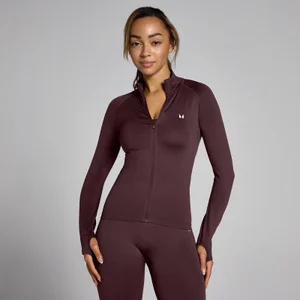 MP Women's Shape Seamless Zip Through Jacket - Fudge - Size XS
