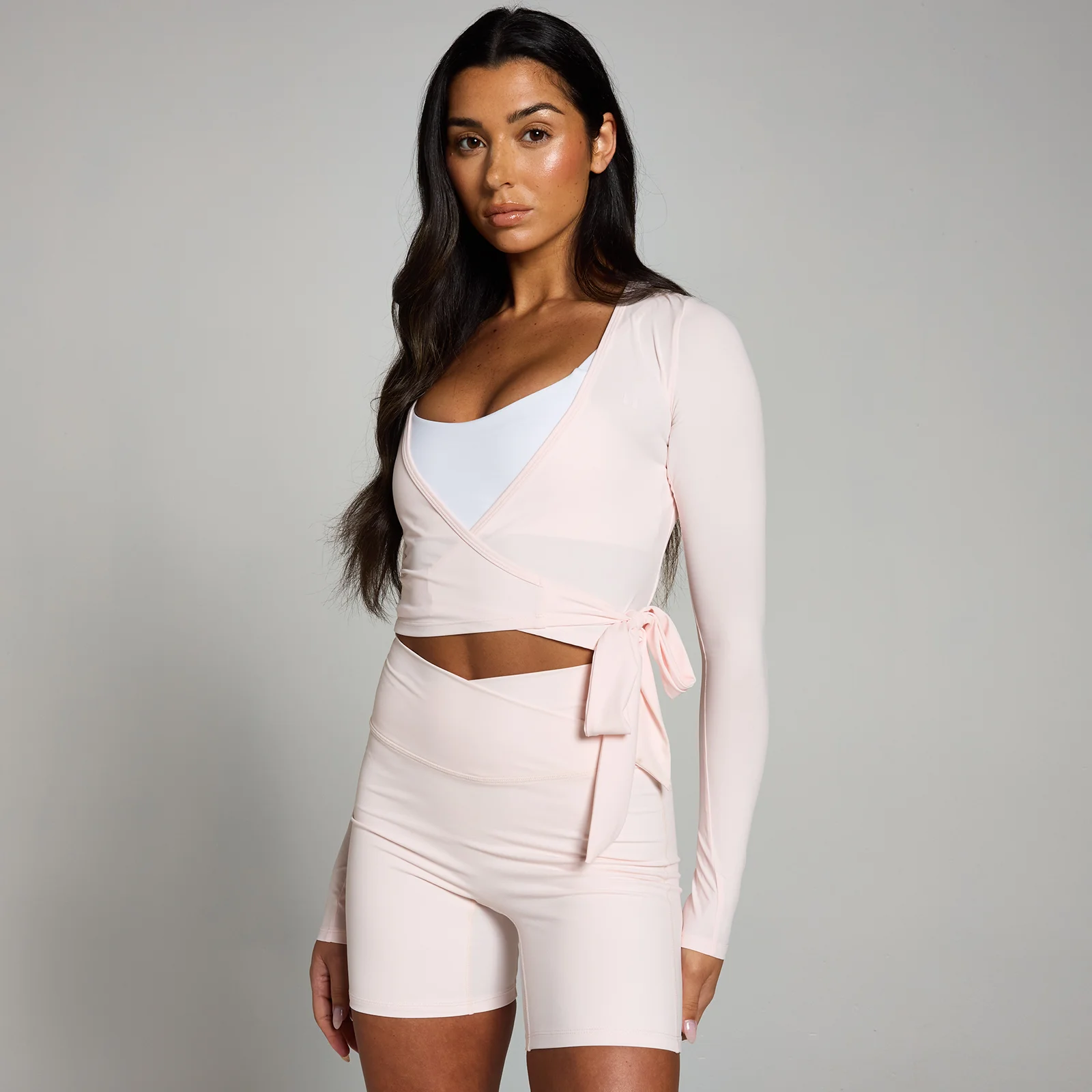 MP Women's Tempo Wrap Top - Baby Pink - S Image 1
