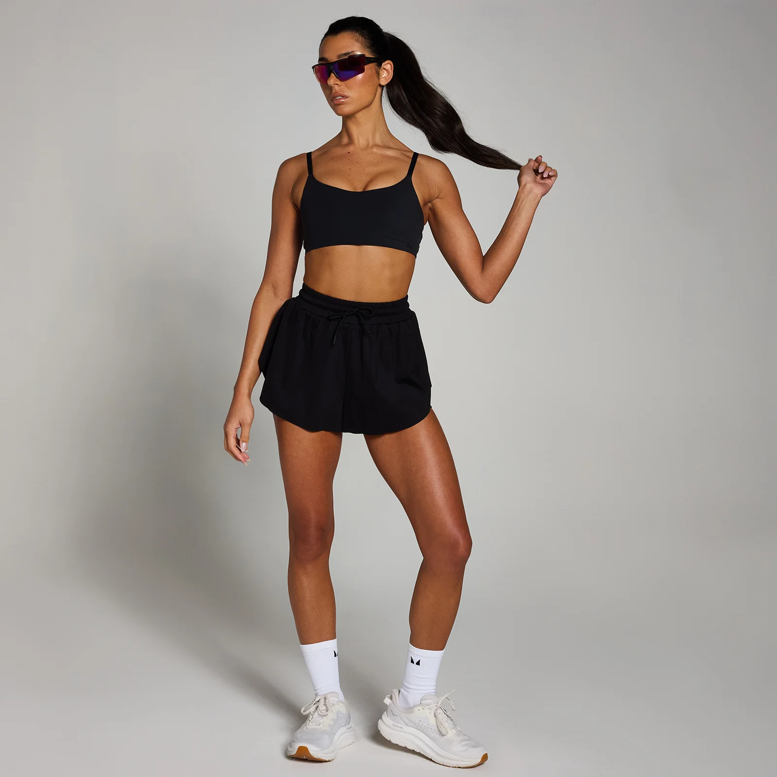 MP Women's Tempo 2 In 1 Floaty Shorts - Black - L Image 3