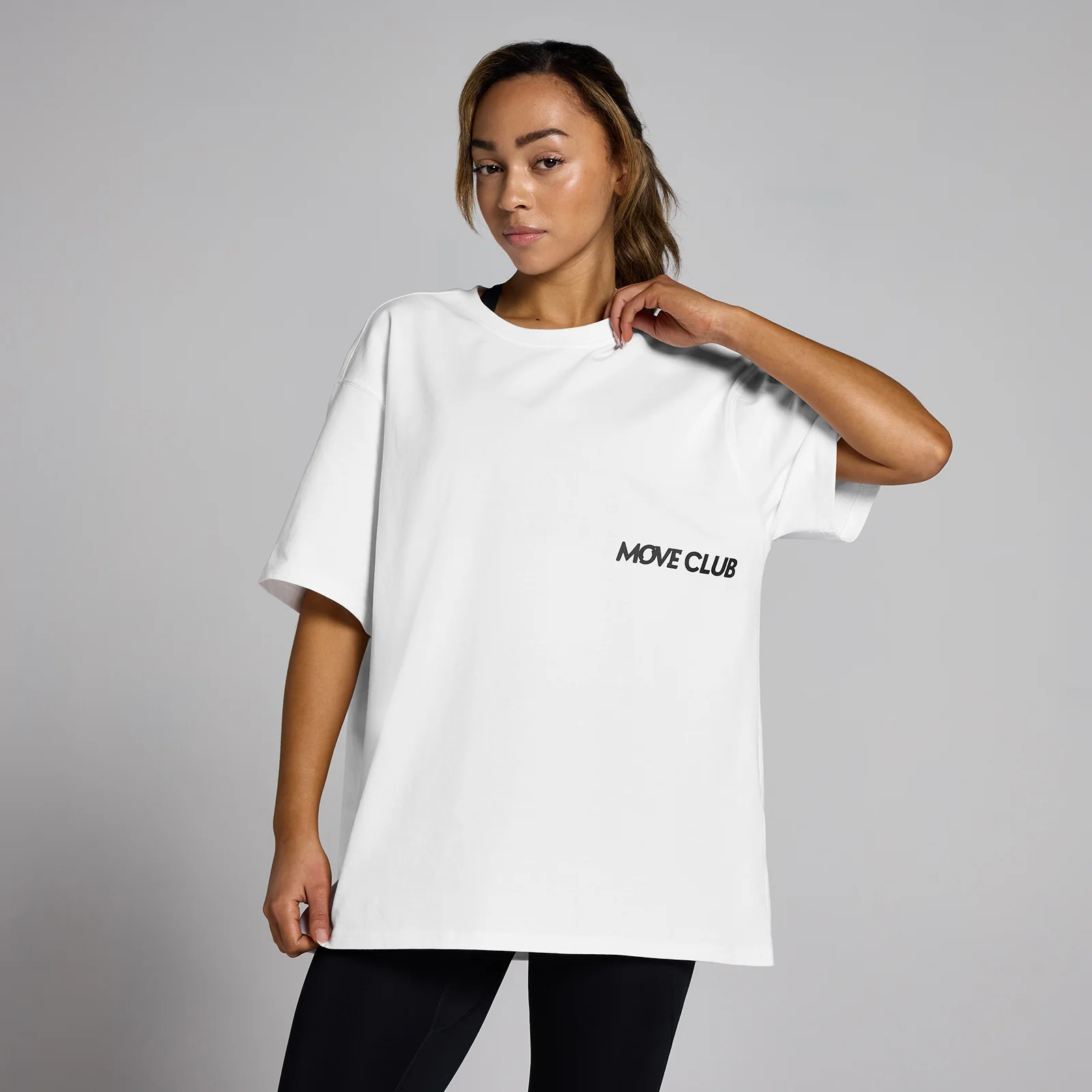 MP Unisex Move Club T-Shirt - White - S-M Image 1