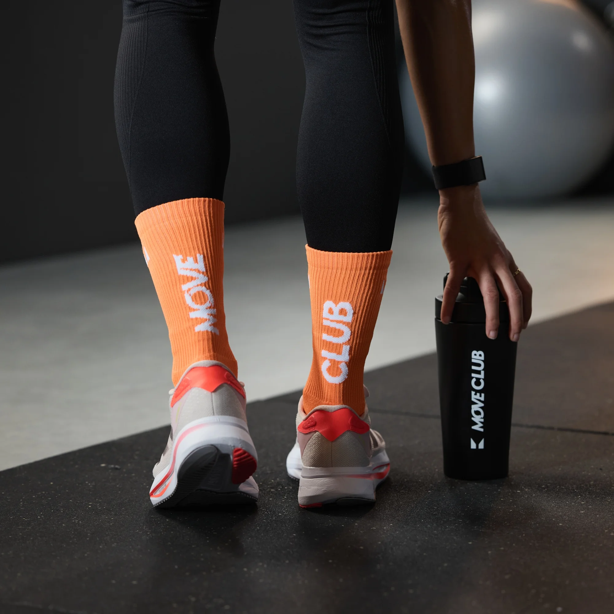 MP Move Club Running Socks (1 pack) - Orange - UK 9-11 Image 5