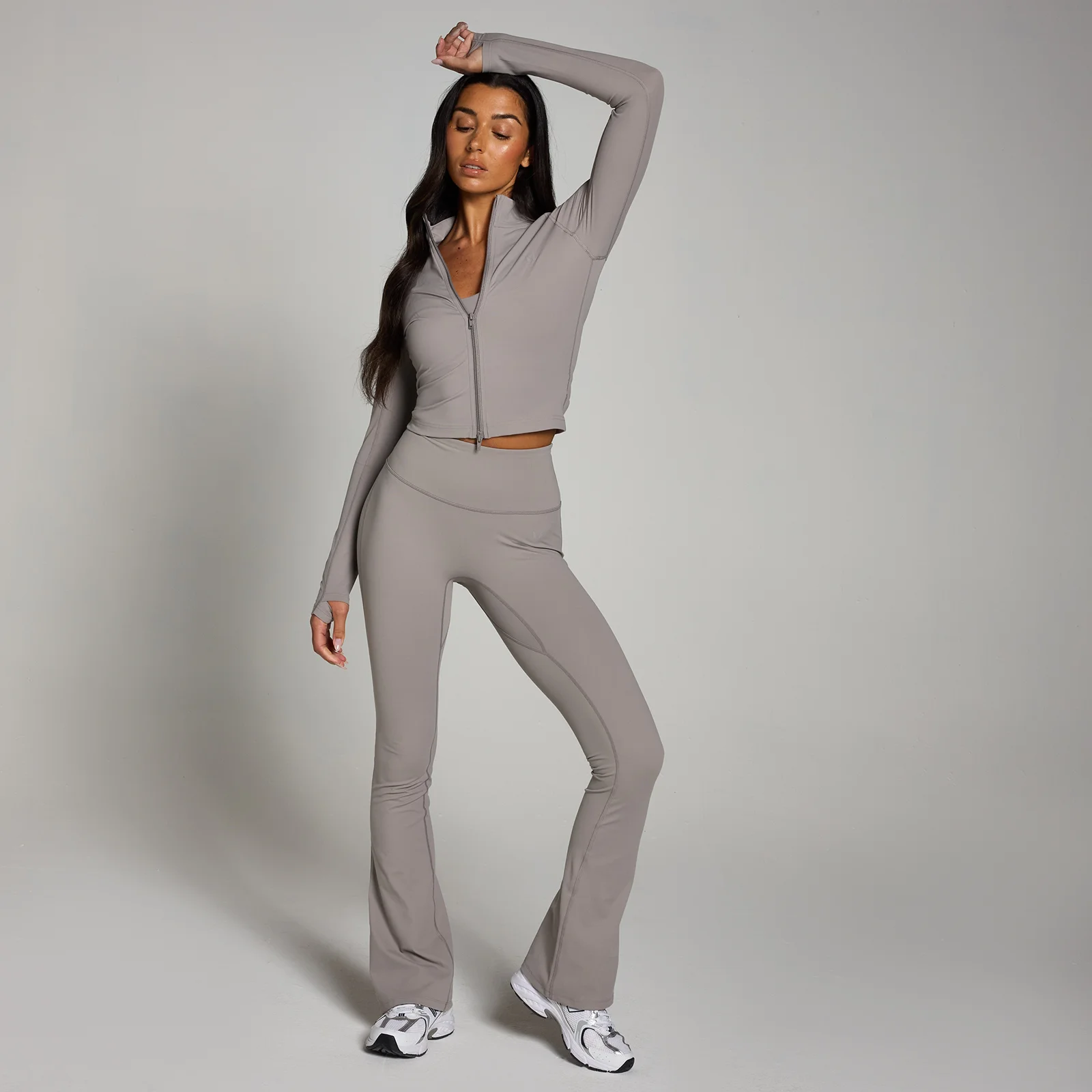 MP Women's Tempo Cropped Jacket - Mushroom - XS Image 3