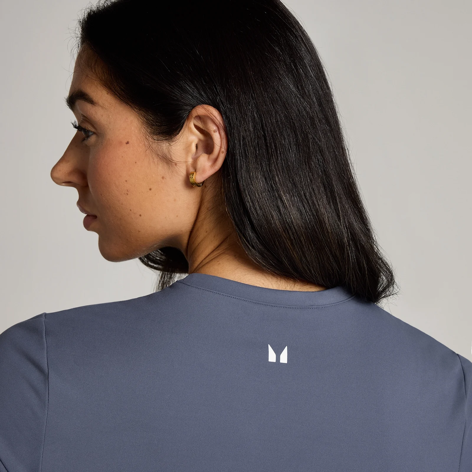 MP Women's Tempo Body Fit Short Sleeve T-Shirt - Charcoal Blue - XS Image 4