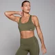 MP Women's Active Cross Back Adjustable Bra - Khaki