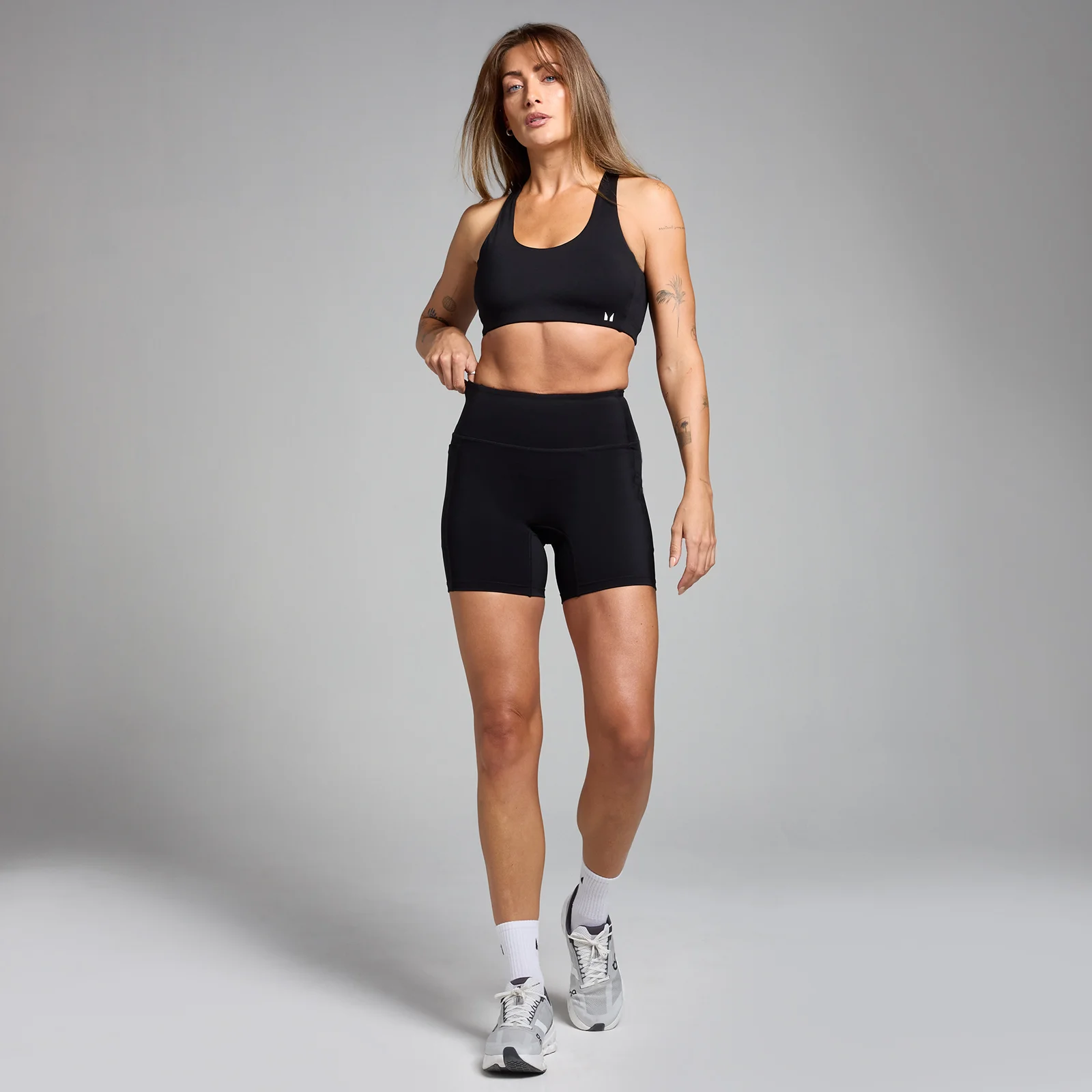 MP Women's Active Cross Back Adjustable Bra - Black - XS Image 3