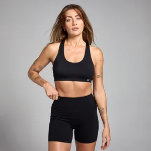 MP Women's Active Cross Back Adjustable Bra - Black - Size XS