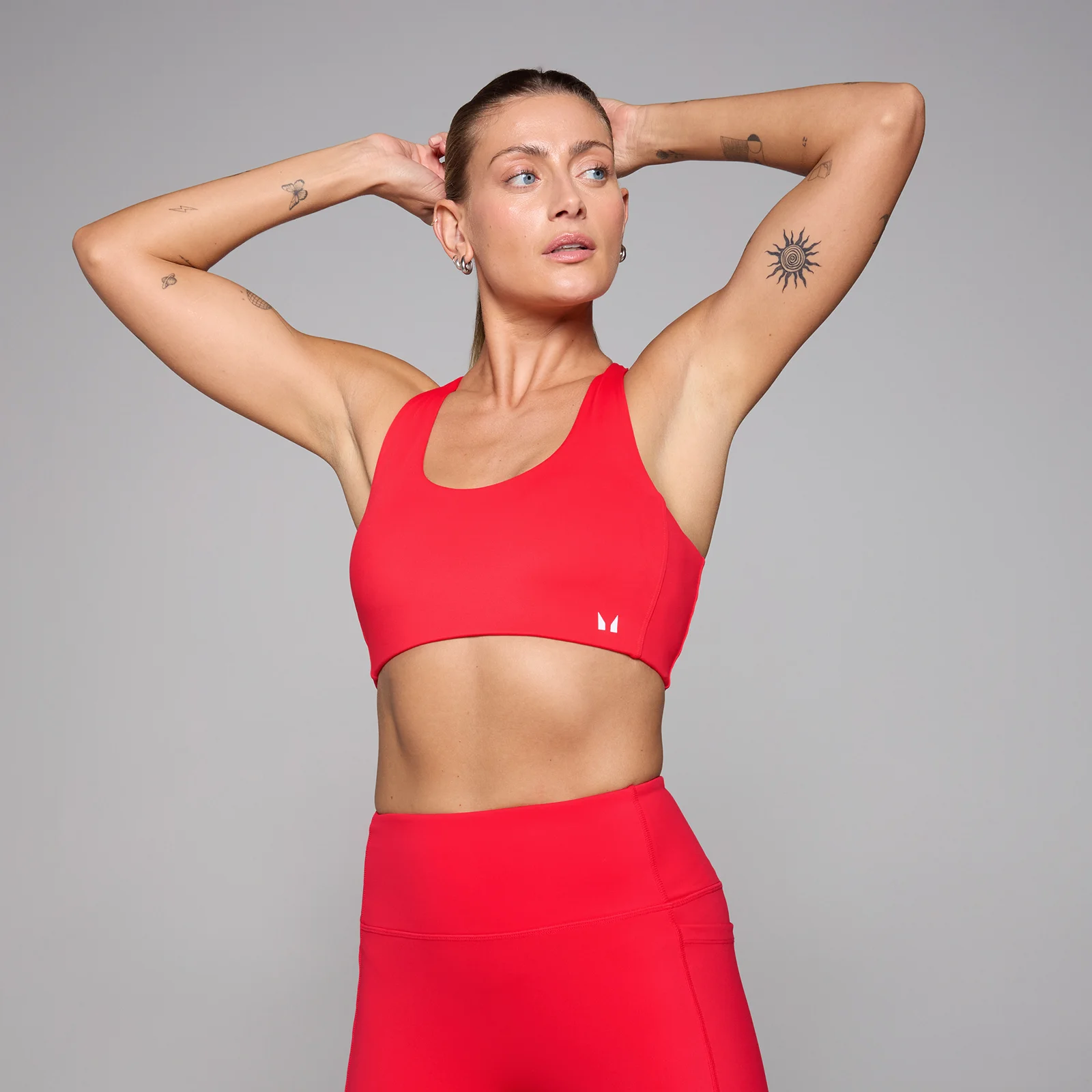 MP Women's Active Cross Back Adjustable Bra - Scarlet - S Image 1