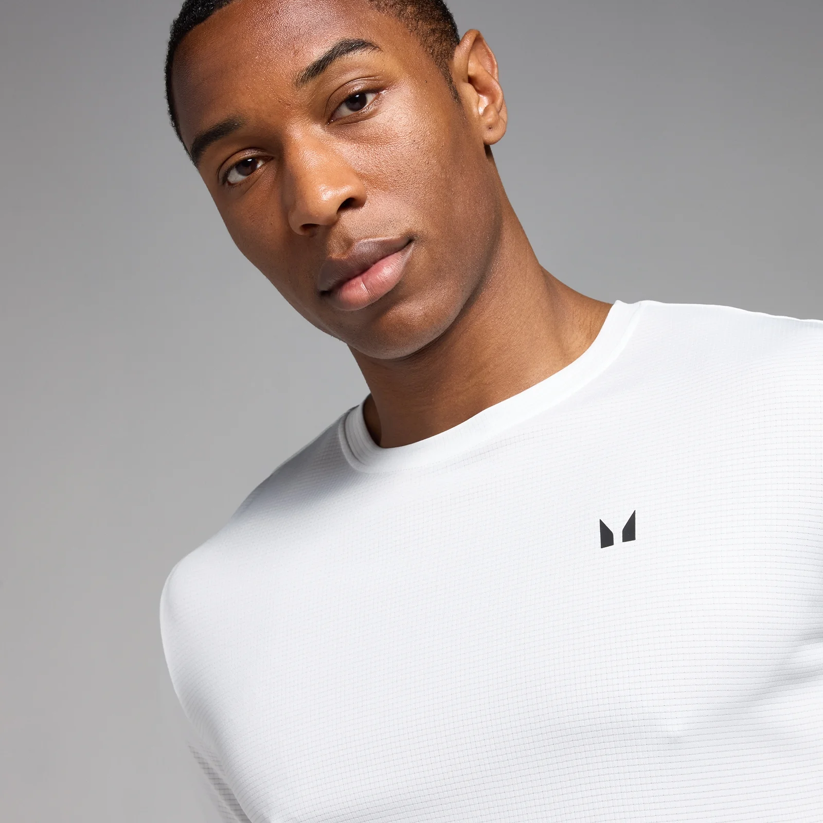 MP Men's Active Grid Training T-Shirt - White - XS Image 4