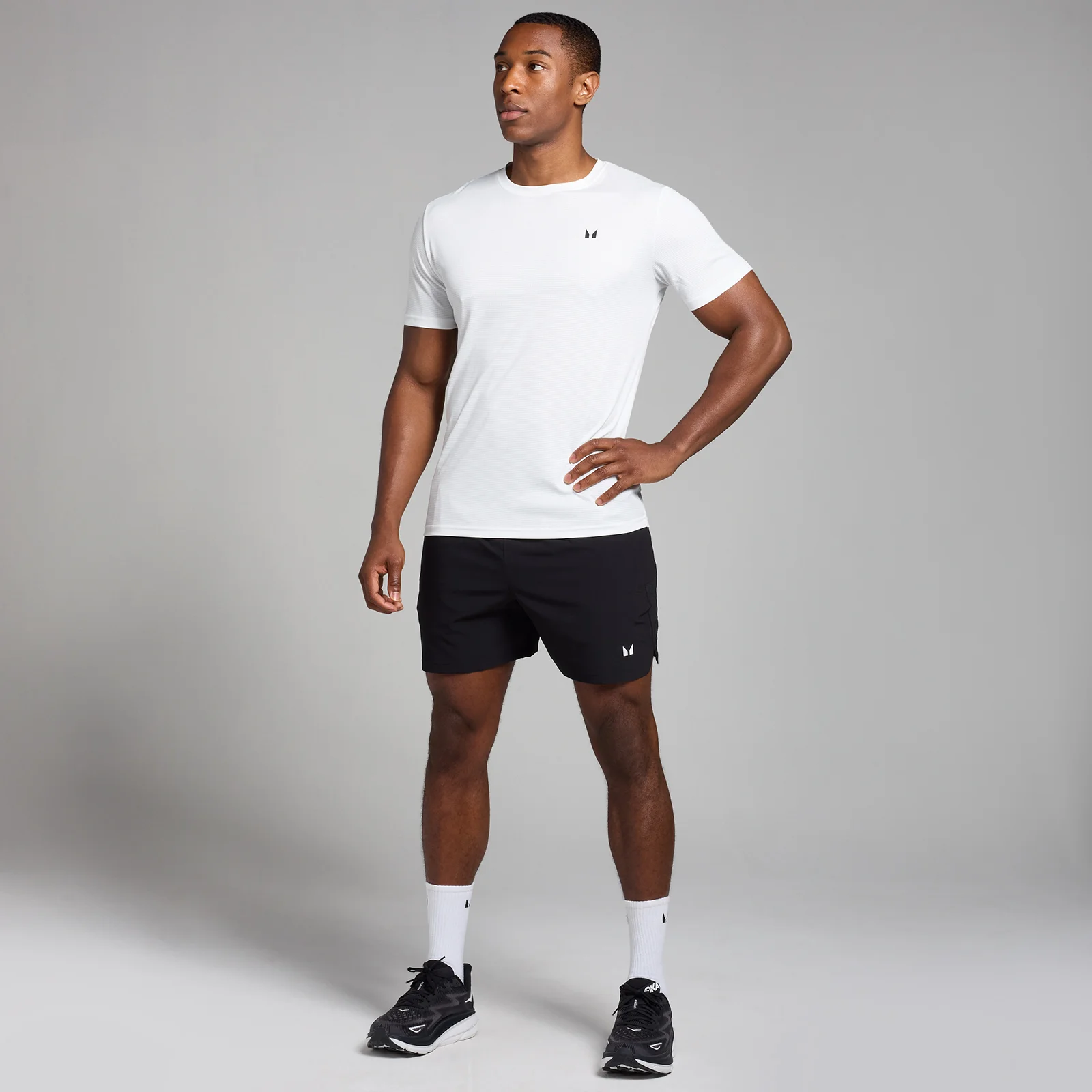 MP Men's Active Grid Training T-Shirt - White - XS Image 3