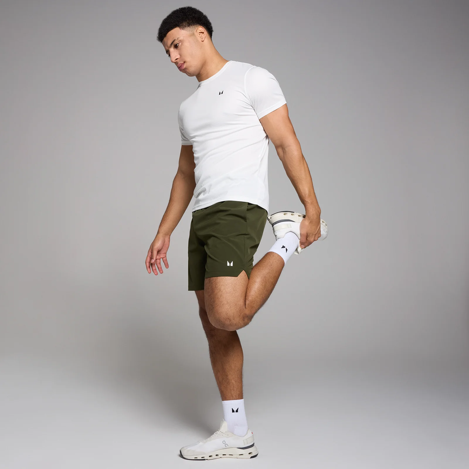 MP Men's Active Grid Training T-Shirt - White - XS Image 5