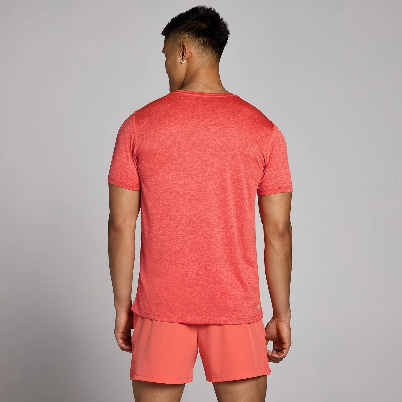 MP Men's Tempo Marl T-Shirt - Coral Red - XS Image 2