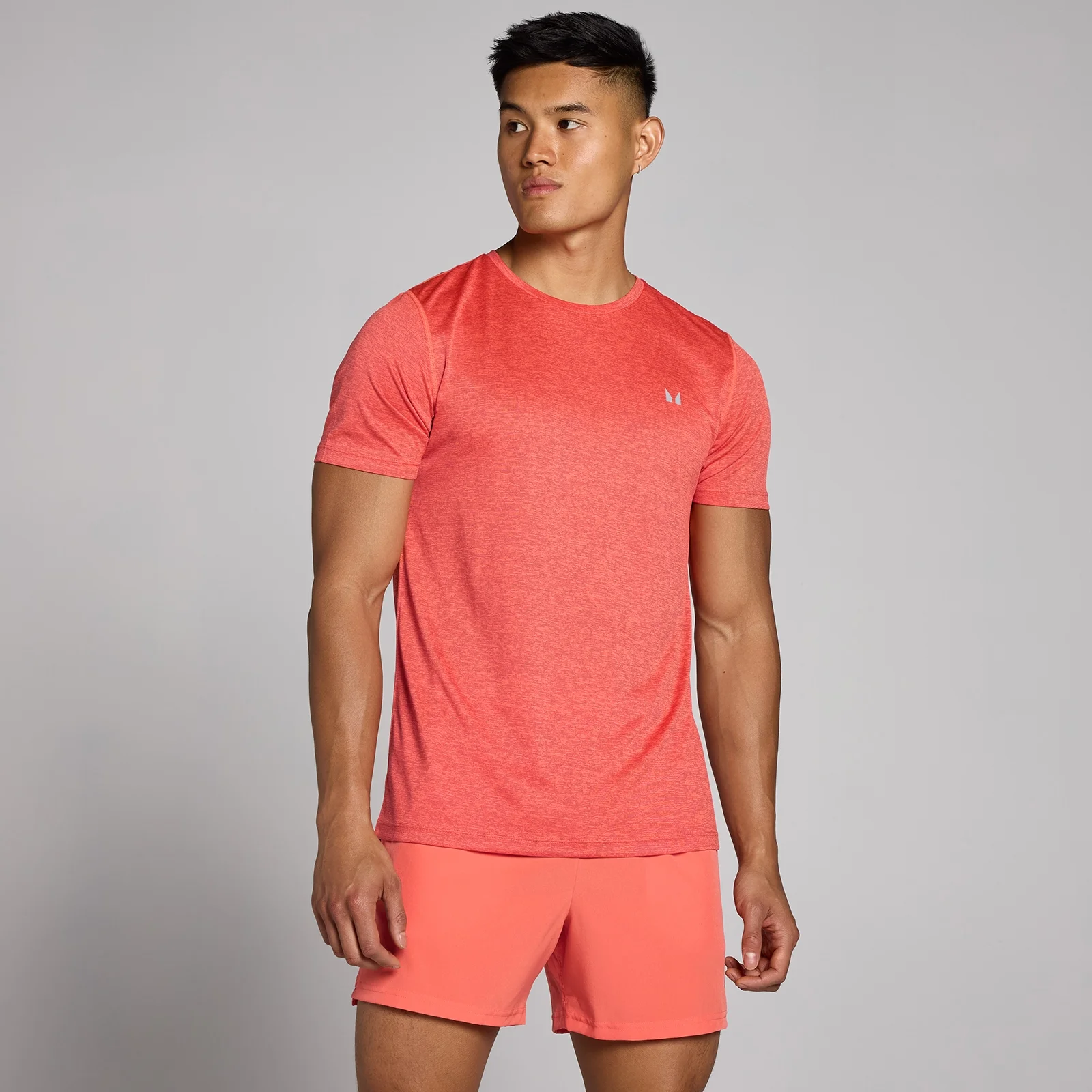 MP Men's Tempo Marl T-Shirt - Coral Red - XS Image 1