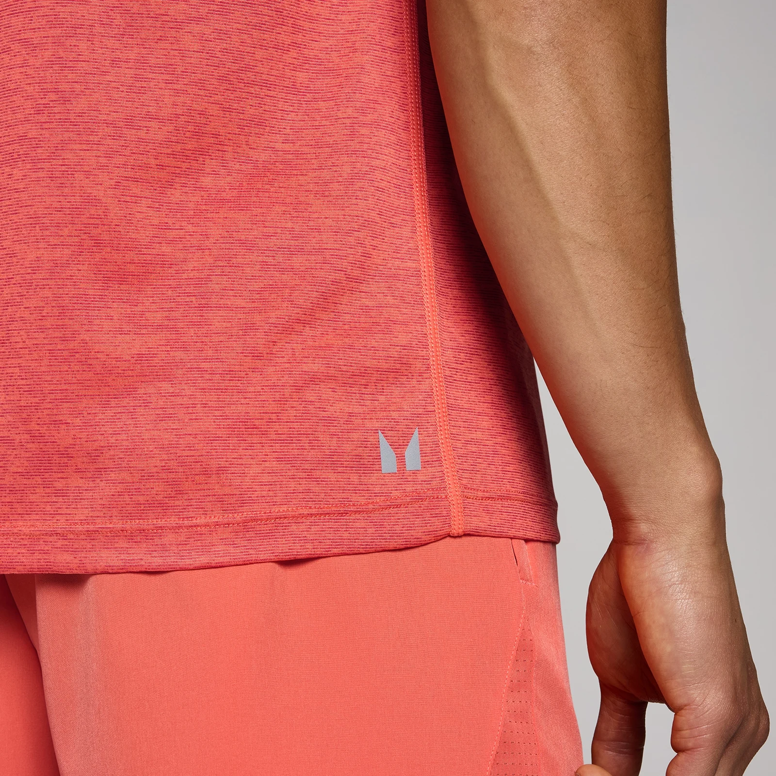 MP Men's Tempo Marl T-Shirt - Coral Red - XS Image 4