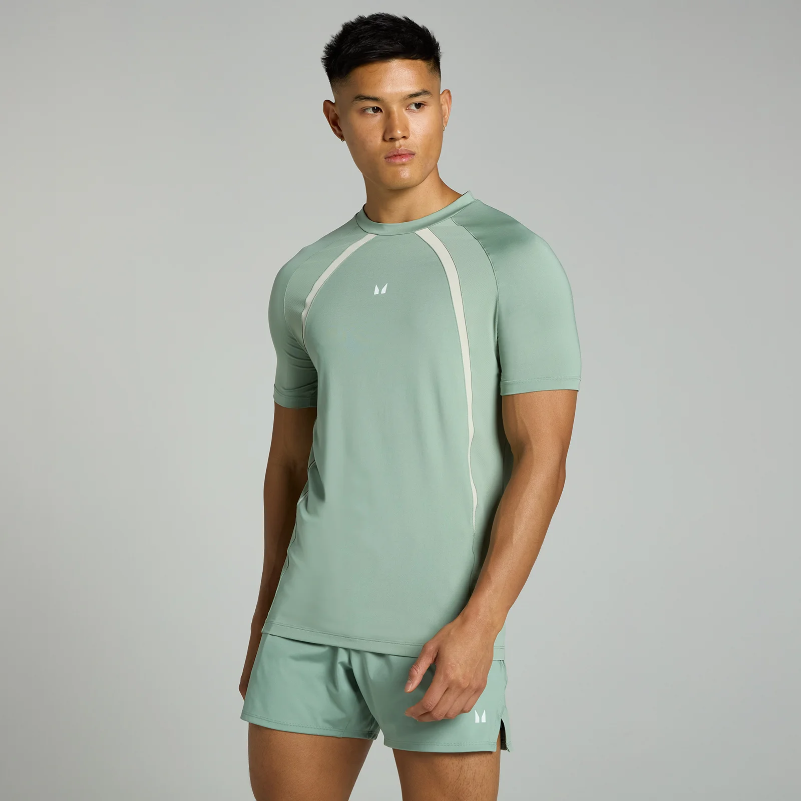 MP Men's Tempo Panel T-Shirt - Pale Green - XS Image 1