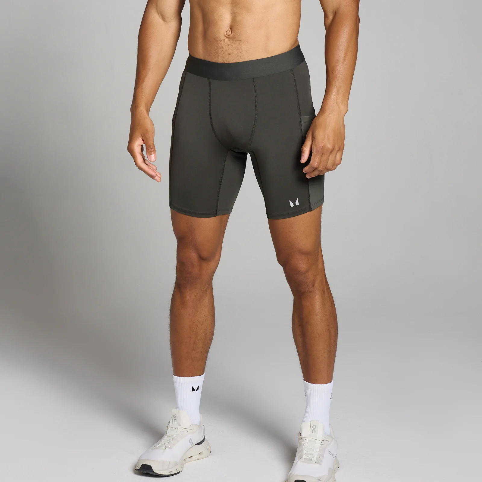 Men's Tempo Compression Shorts - Night Grey - XS Image 1