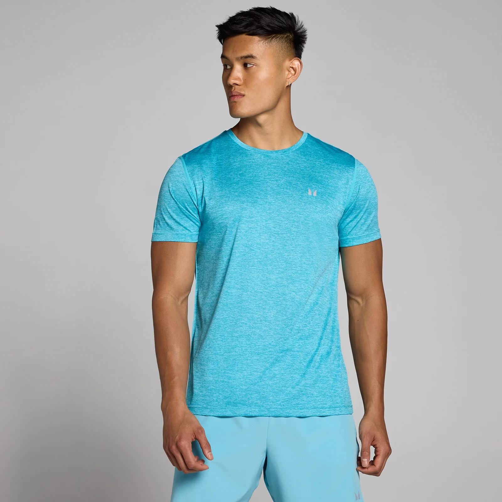 MP Men's Tempo Marl T-Shirt - Cyan - XS Image 1