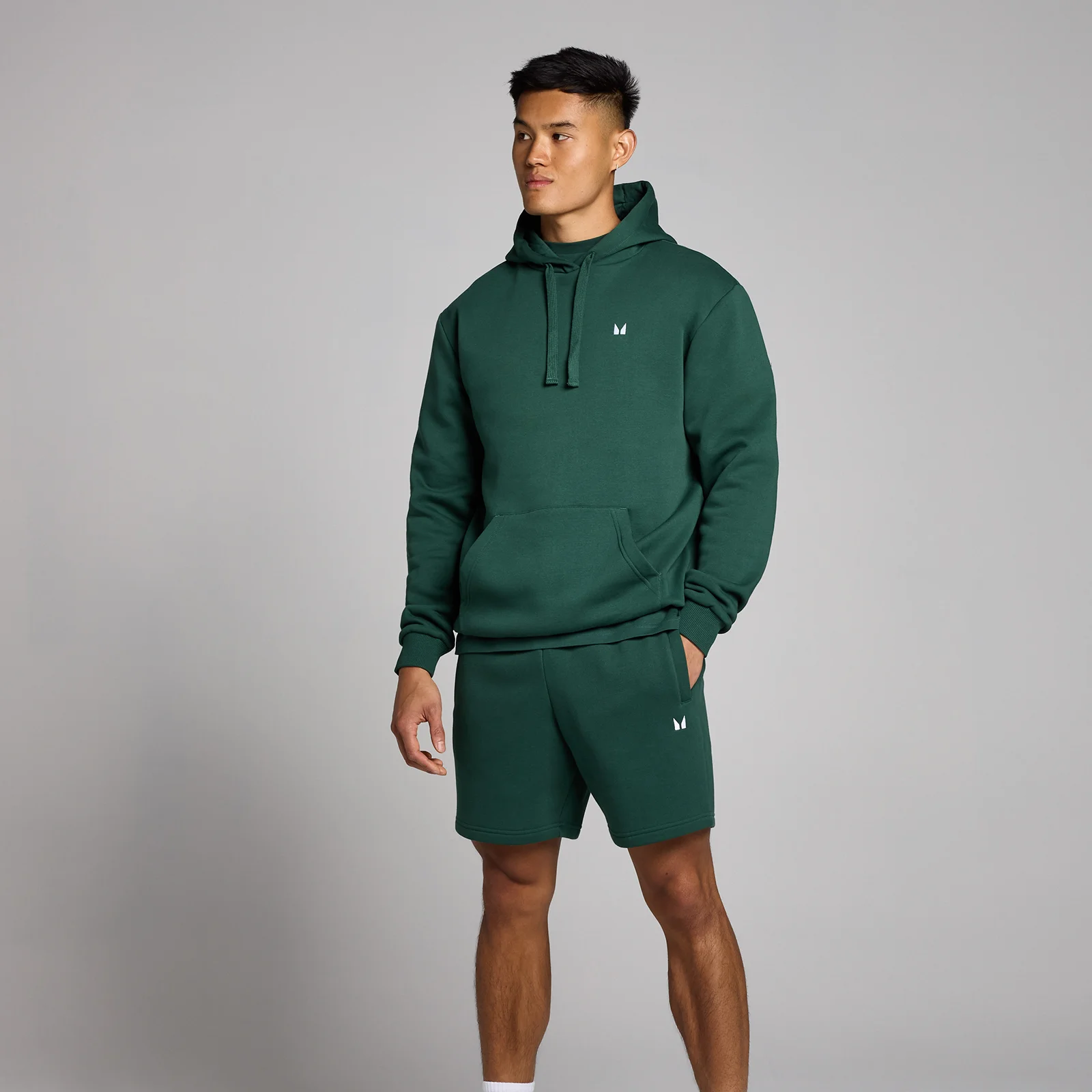 MP Men's Rest Day Hoodie - Racing Green - XS Image 3
