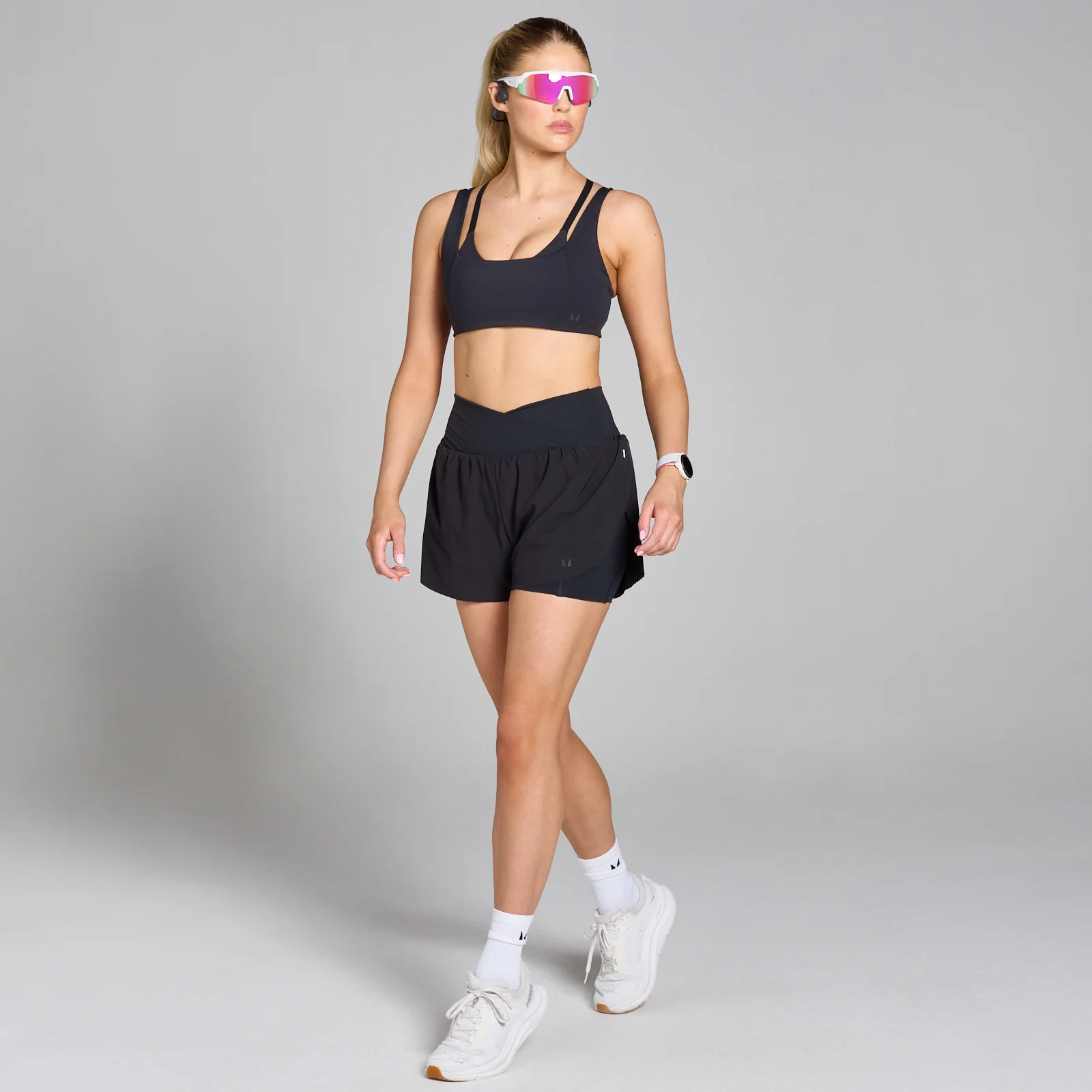 MP Women's Velocity Pleated Running Short - Black - XL Image 3