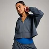 MP Women's Tempo Cropped Zip Through Hoodie - Midnight