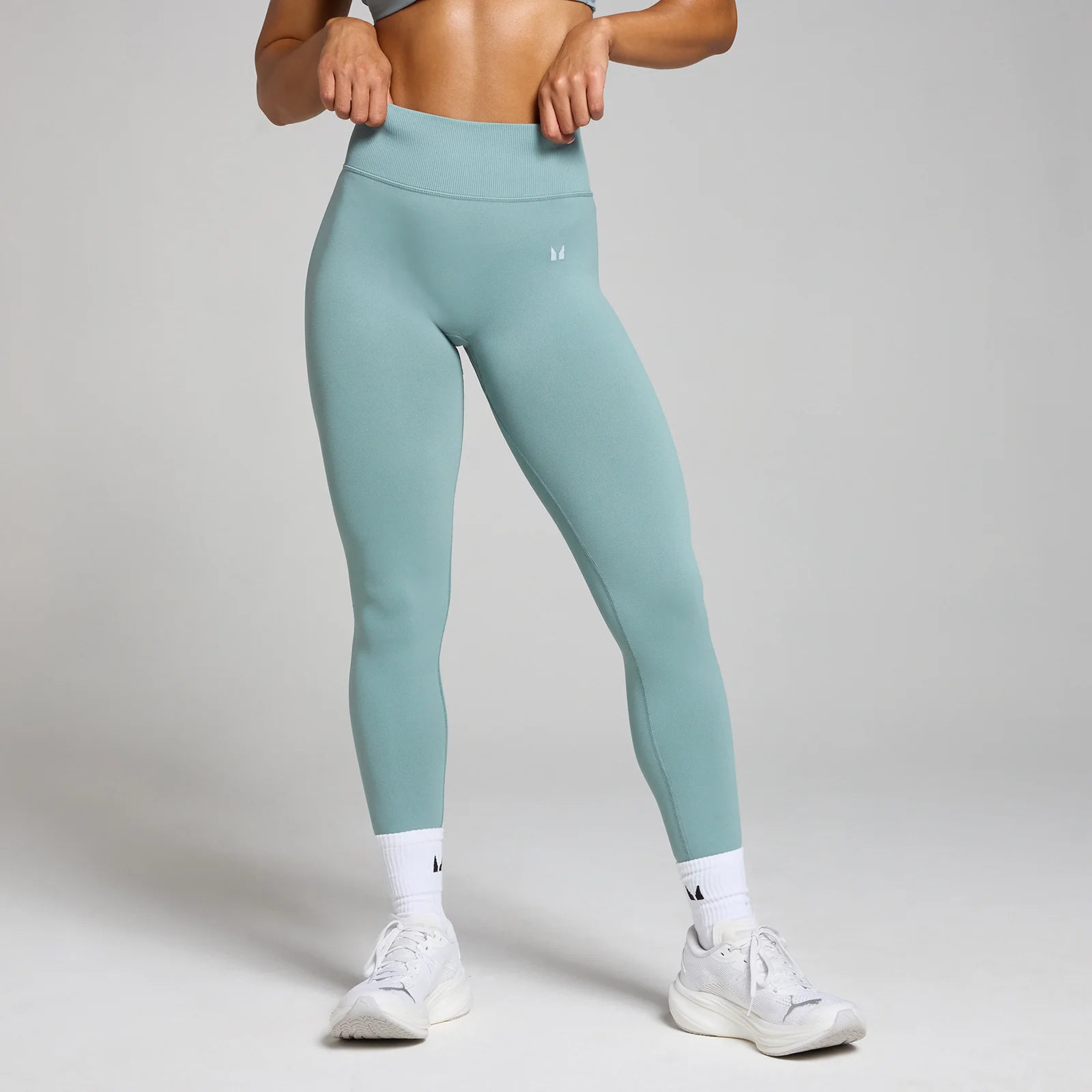 MP Women's Tempo Mid-Rise Seamless Leggings - Lead - M Image 1