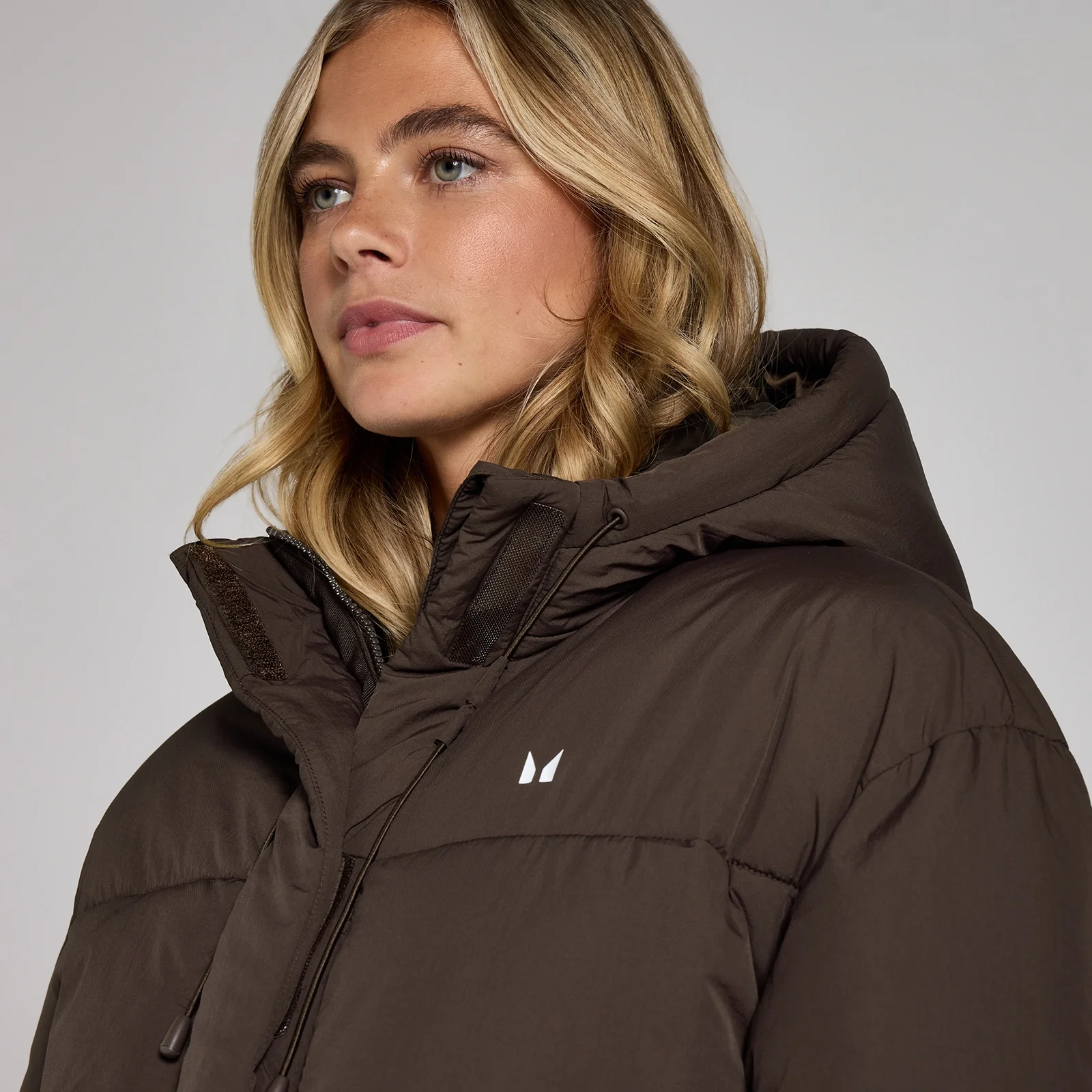 MP Women's Short Padded Puffer Jacket - Chocolate - XS Image 4