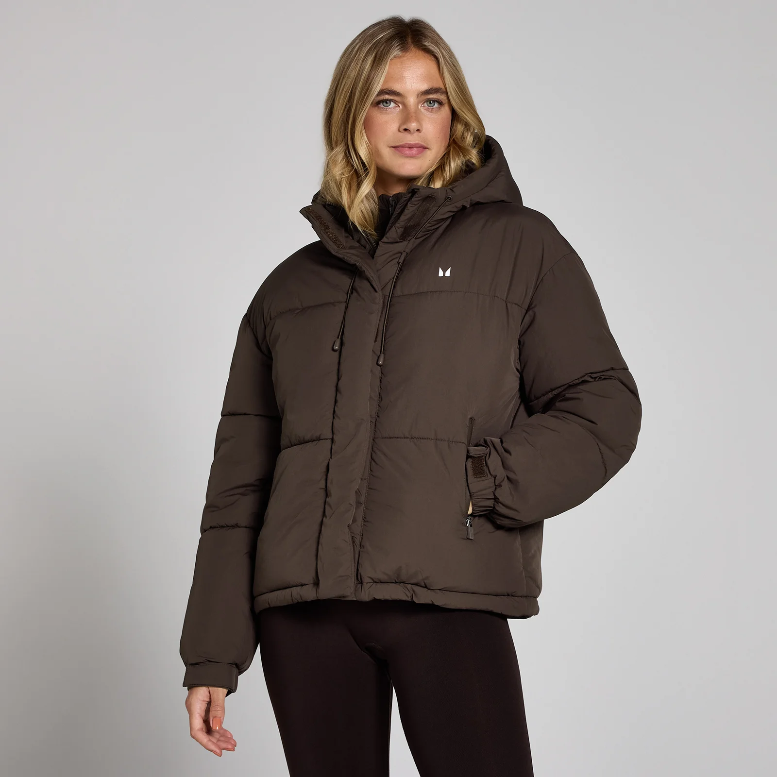 MP Women's Short Padded Puffer Jacket - Chocolate - XS Image 1